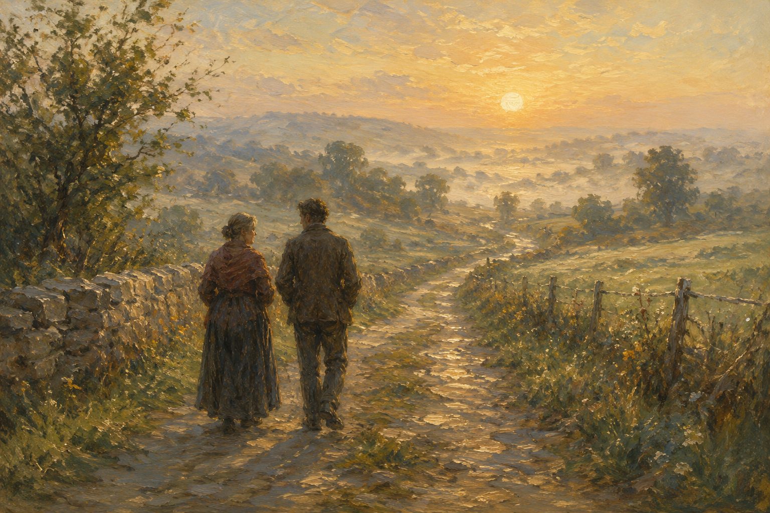 Madre e hijo caminando al amanecer con la niebla despejandose, sobre sintomas y pronostico de la psicosis